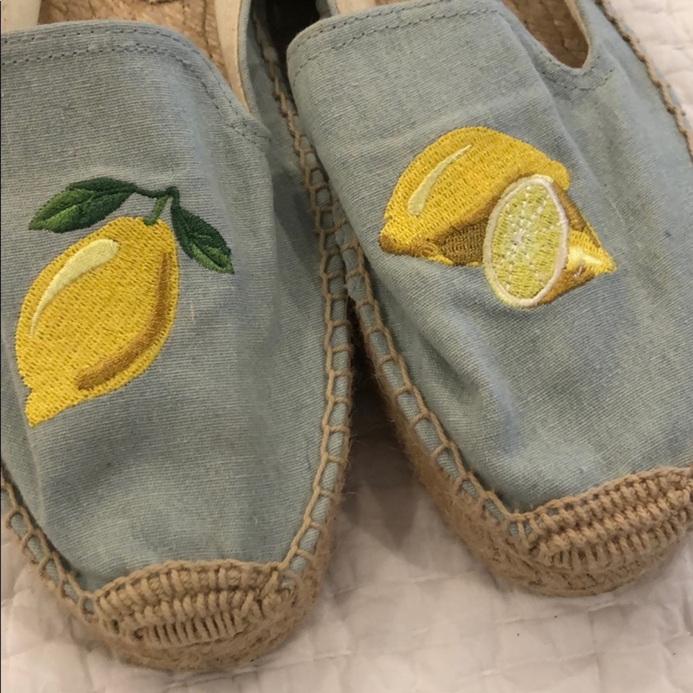 Soludos Lemon Espadrille Flat size 8